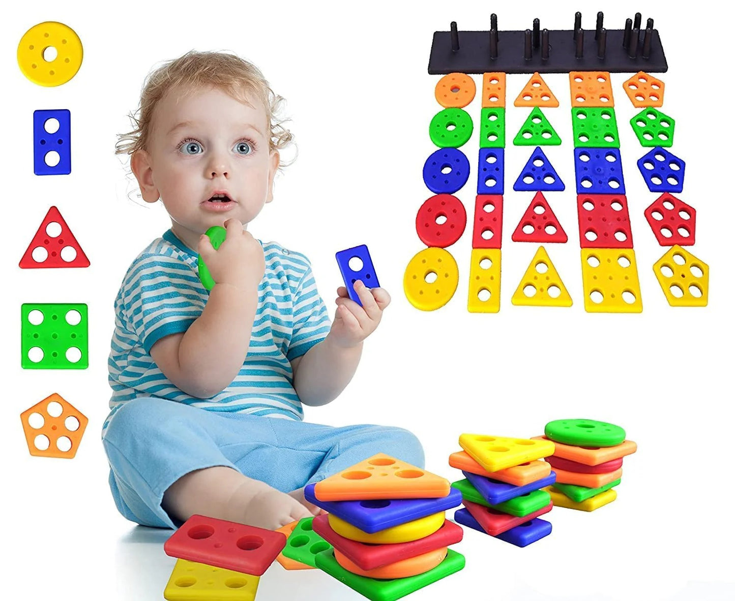 ShapeStacker™ Montessori Learning Blocks